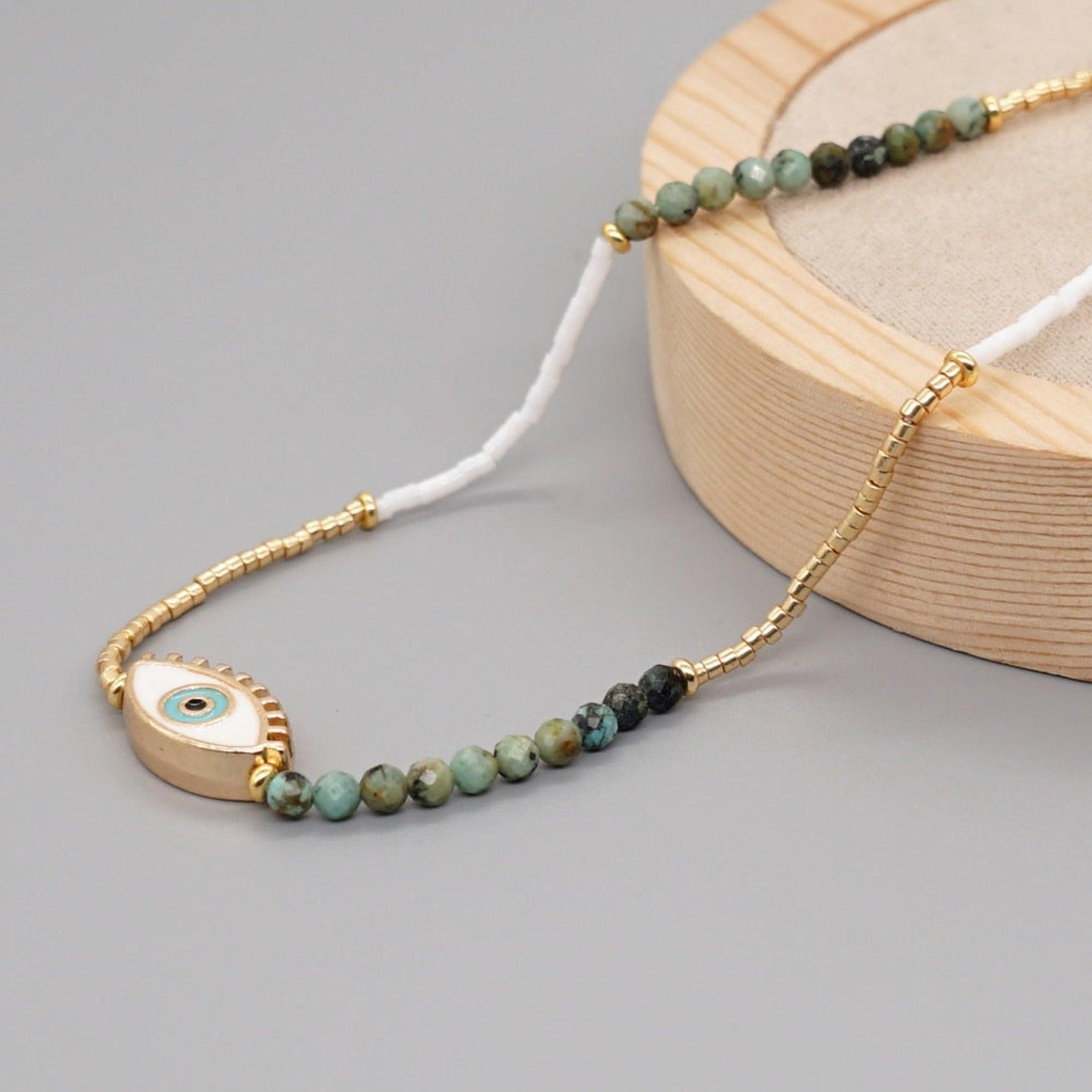 KAWAI Jewellery - Beaded Necklaces: Evil Eye – Kawai Jewellery